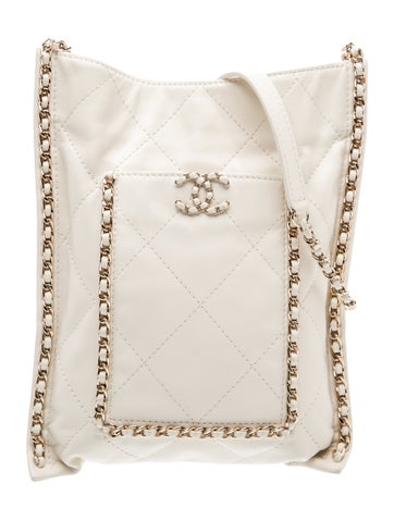 Quilted Chain Flat Tote