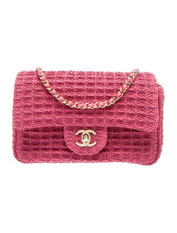 2025 Woven Rectangular Mini Flap Bag