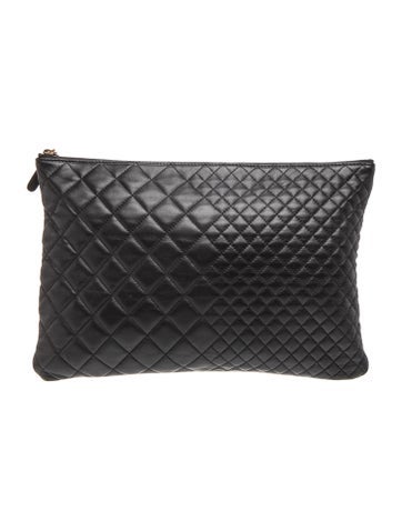 Large Bi-Quilted O Case Clutch