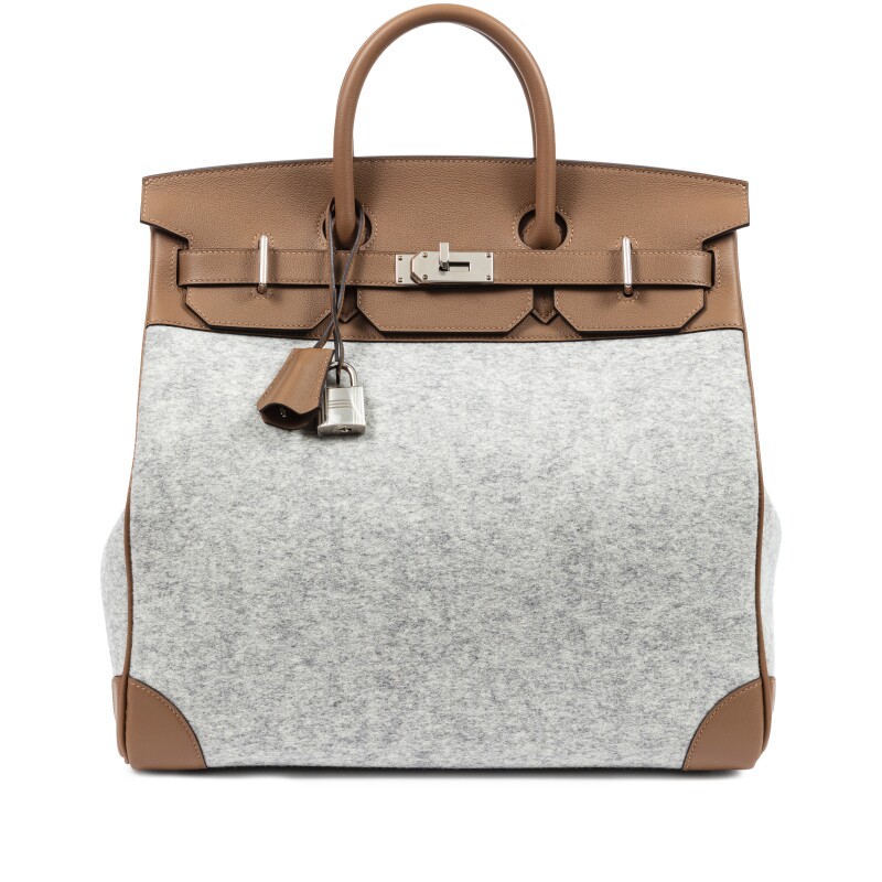 Beige de Weimar Evercolor and Gris Clair ToDoo Feutre Wool HAC 40 Palladium Hardware, 2021