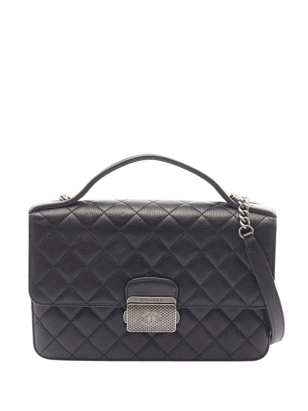 2016-2017 Quilted Calfskin CC University Flap satchel