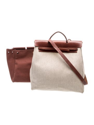 Hermes Toile & Vache Hunter Herbag 39