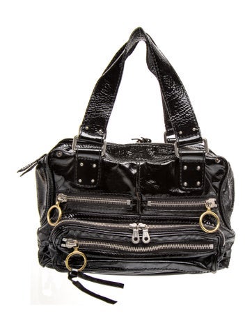 Patent Leather Top Handle Bag