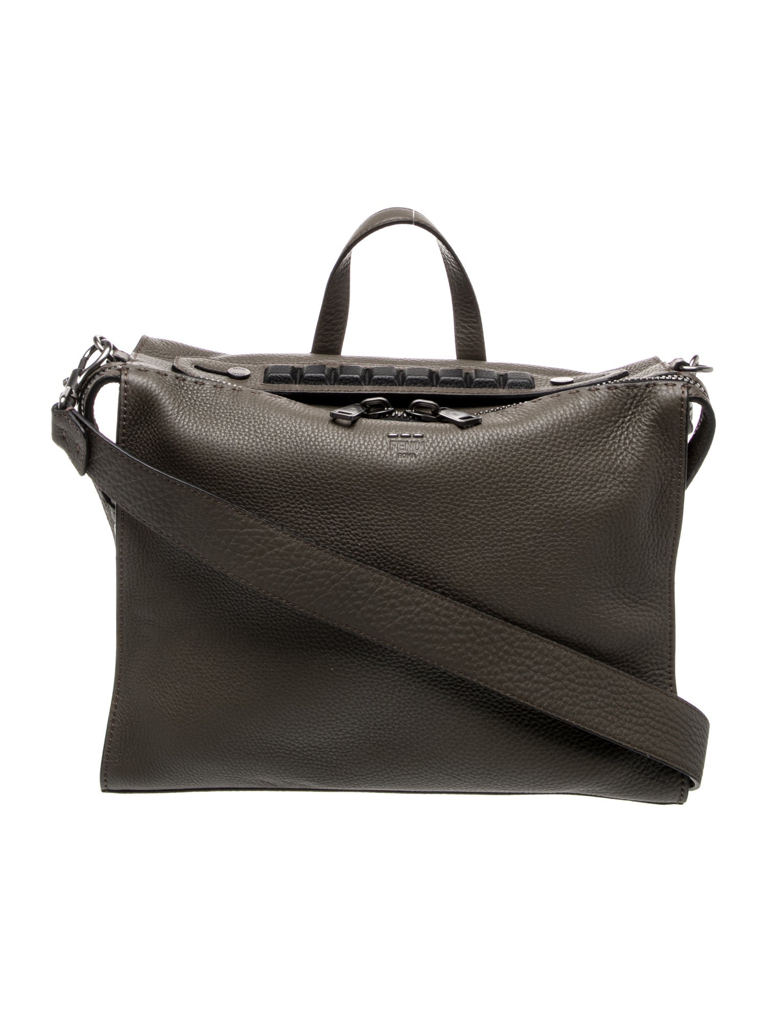 Leather Top Handle Bag