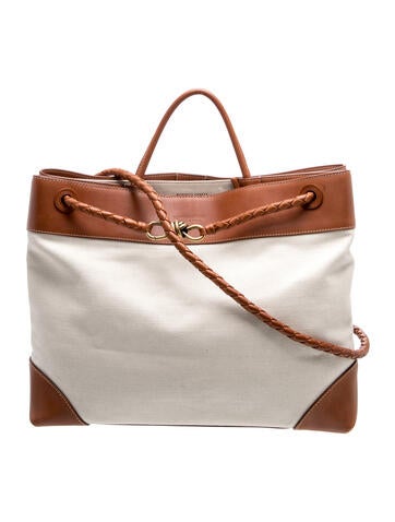 Bottega Veneta Canvas Andiamo Large