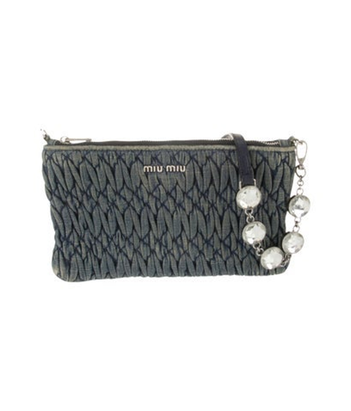 Miu Miu Miu Denim Clutch