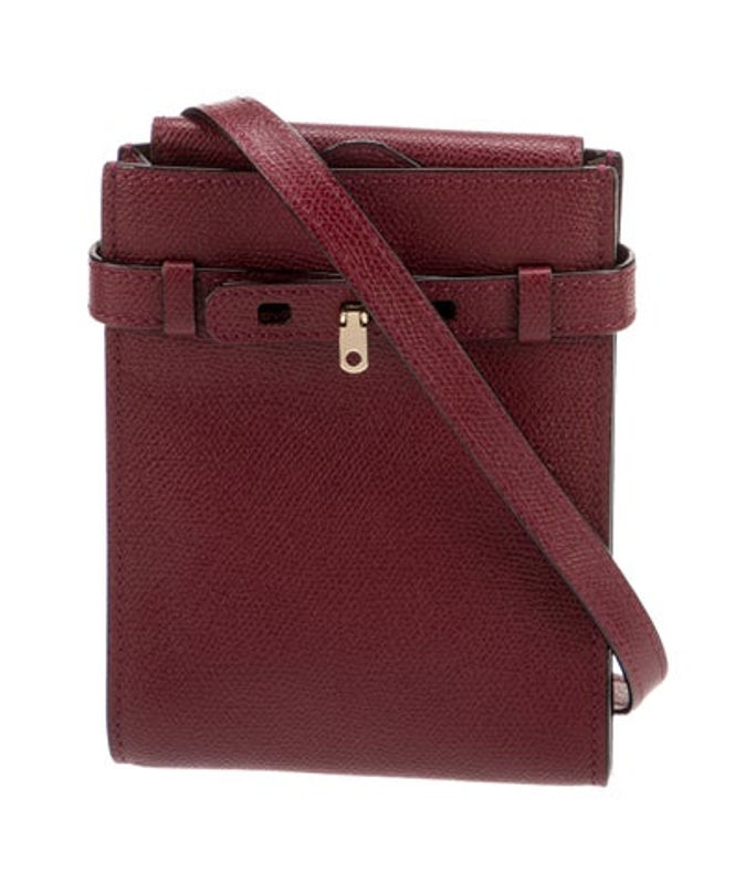 Valextra Leather Messenger Bag