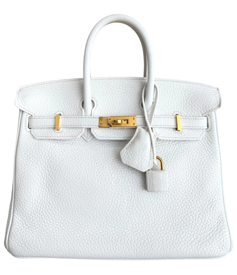 Blanc White Togo Birkin 25 Gold Hardware, 2019
