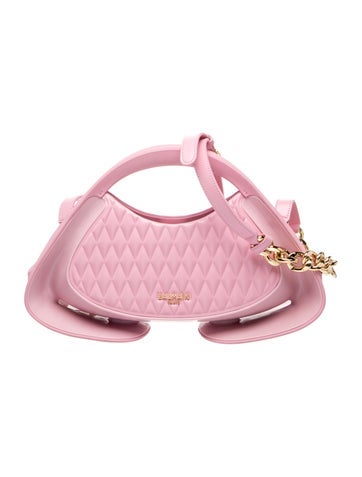 Balmain Leather Top Handle Bag