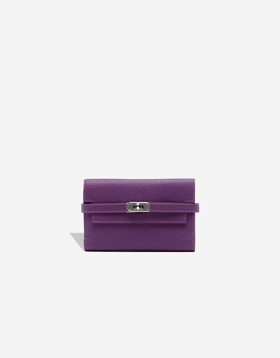 
		Kelly Depliant Wallet Chèvre Mysore Anemone    