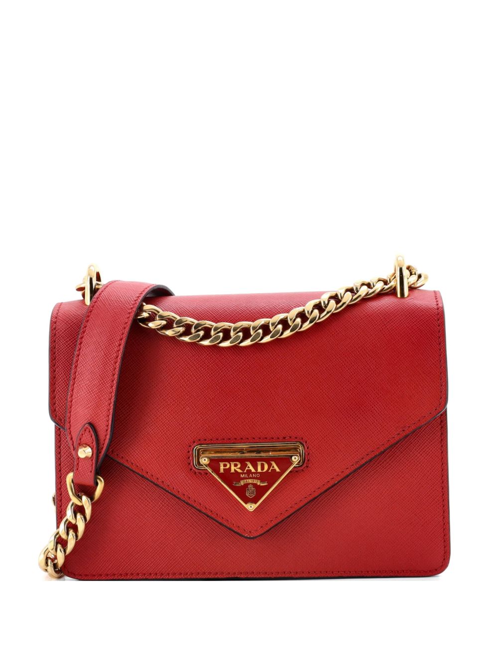 Envelope Flap Chain Shoulder bag Saffiano Leather Small crossbody bag