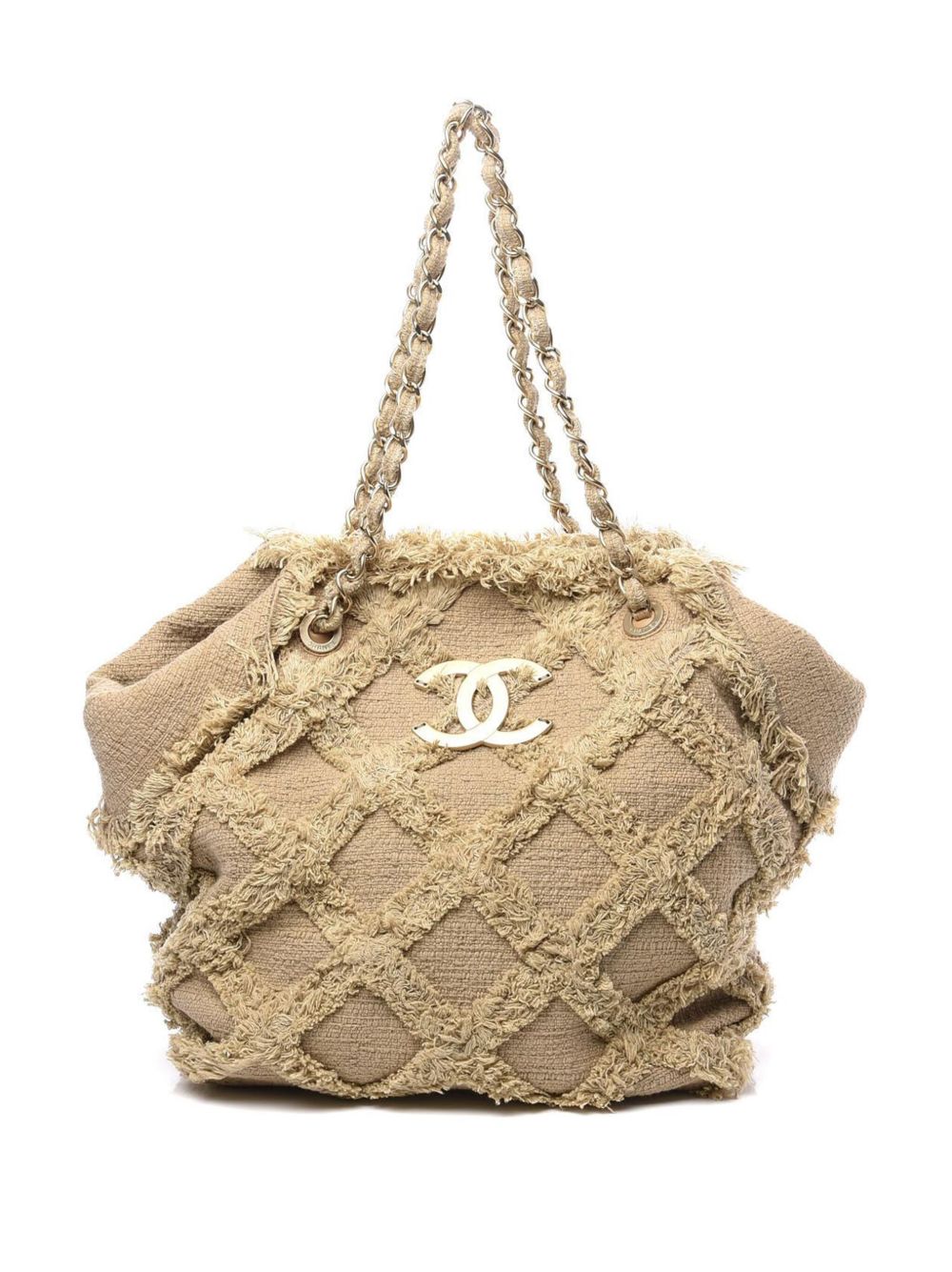 CC tweed tote bag