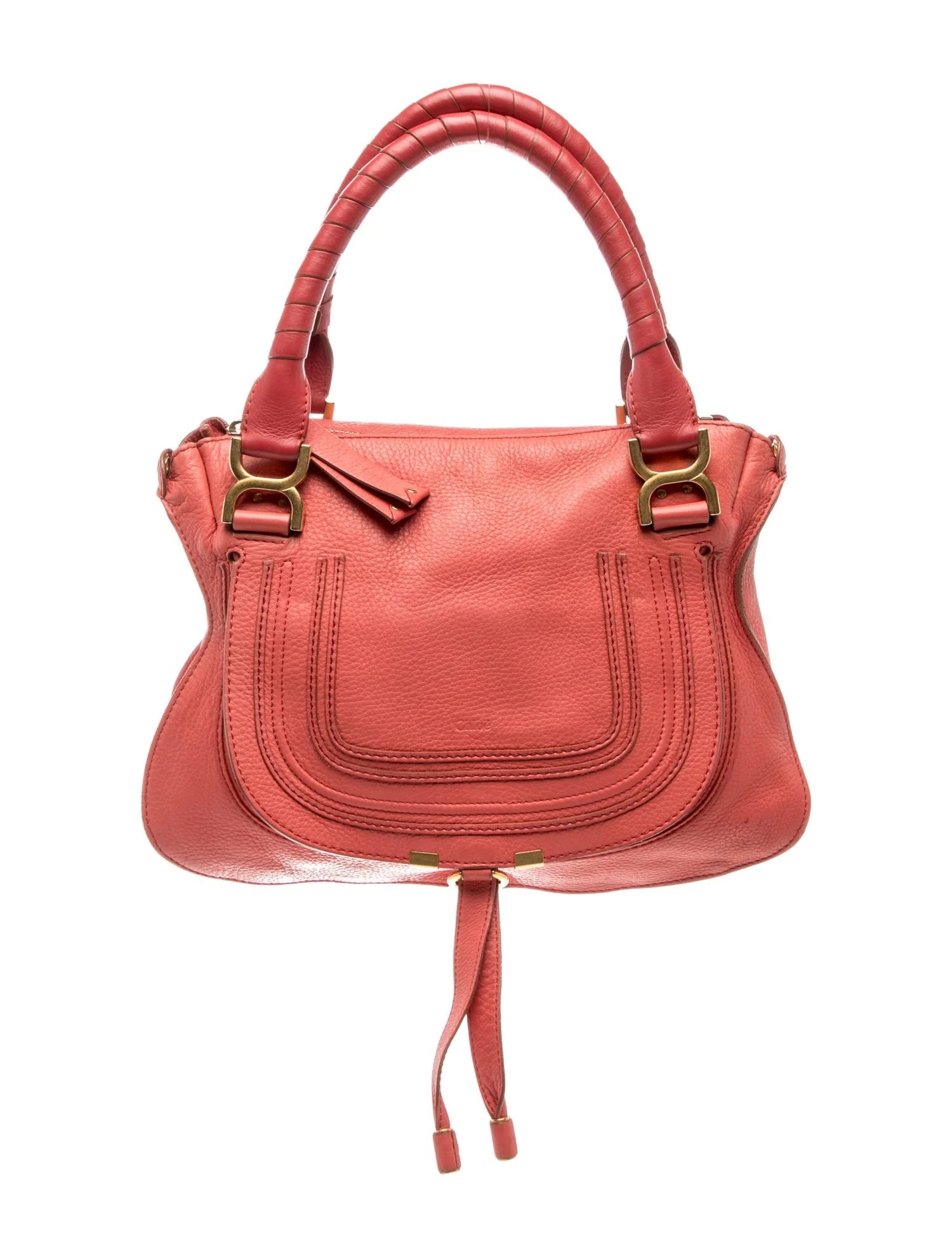 Leather Top Handle Bag Medium