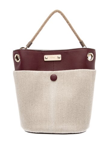 Canvas Key Bucket Bag Small