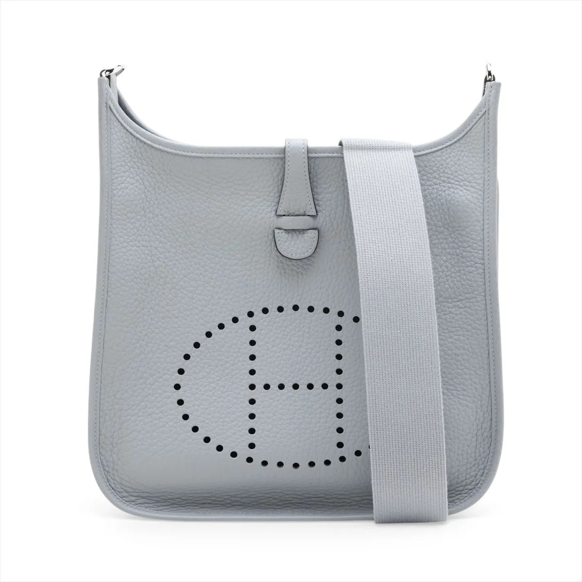 Hermès evelyn 3 29 PM Taurillon Clemence glypantane Silver Metal Fittings