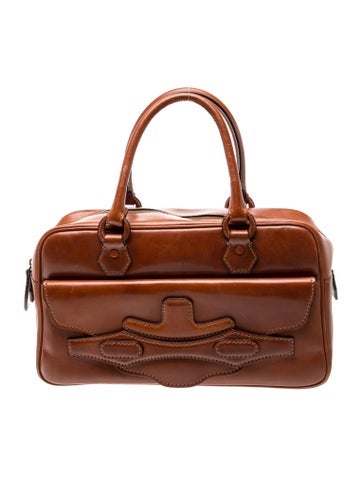 Leather Top Handle Bag Vintage