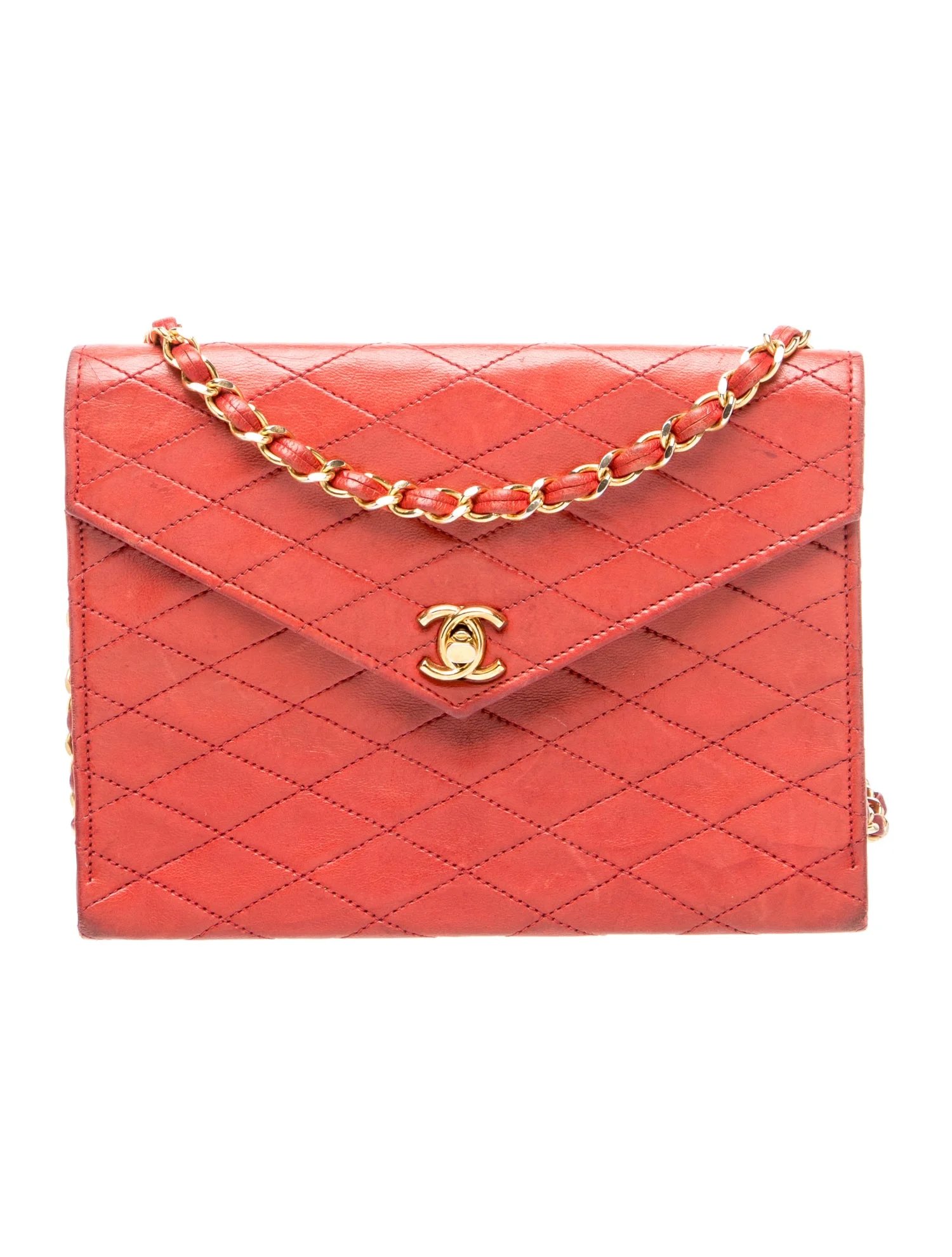 Chanel CC Quilted Envelope Flap Bag