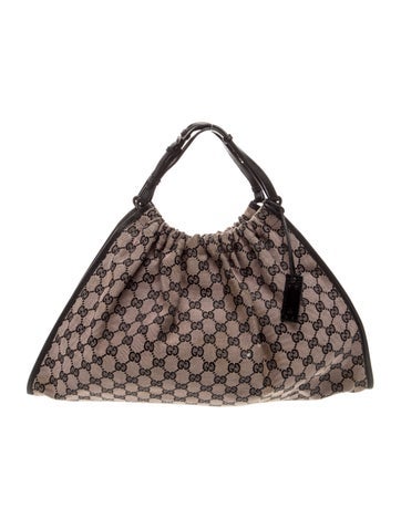GG Canvas Top Handle Bag