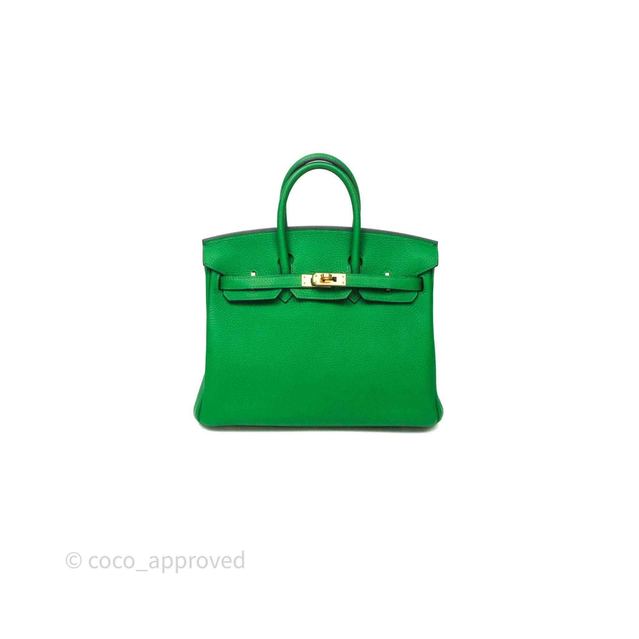 Hermès Birkin 25 Retourne Bamboo 1K Togo Gold Hardware