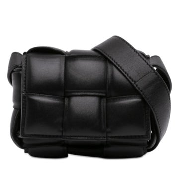Leather Candy Nappa Intrecciato Padded Cassette Crossbody