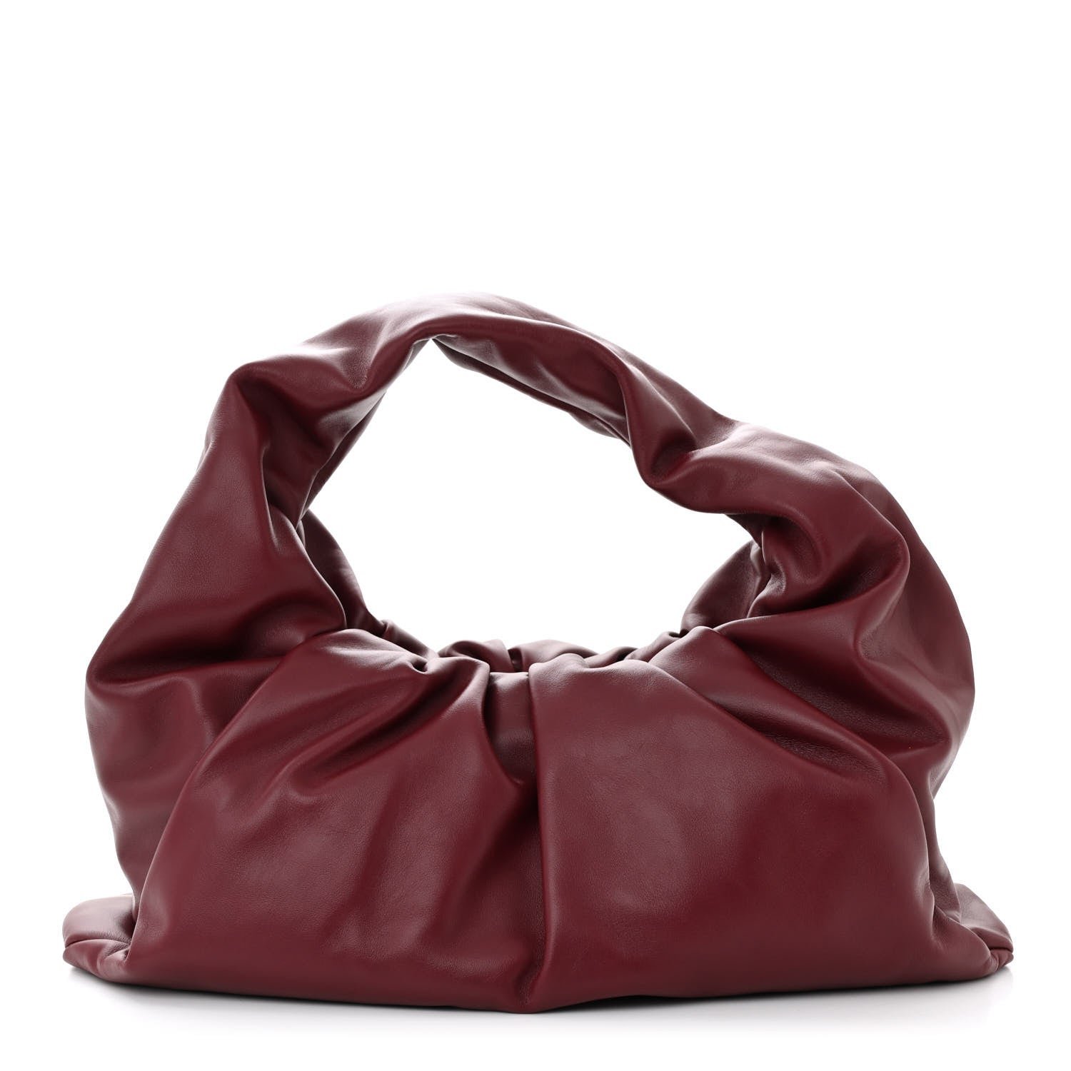 Bottega Veneta Smooth Butter Calfskin Small The Shoulder Pouch Dark Red