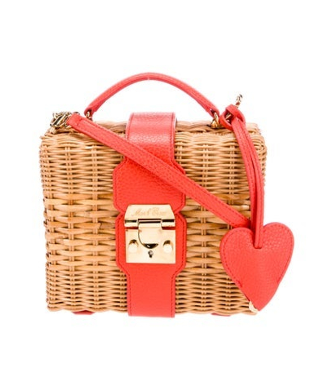 Mark Cross Cross Wicker Crossbody Bag