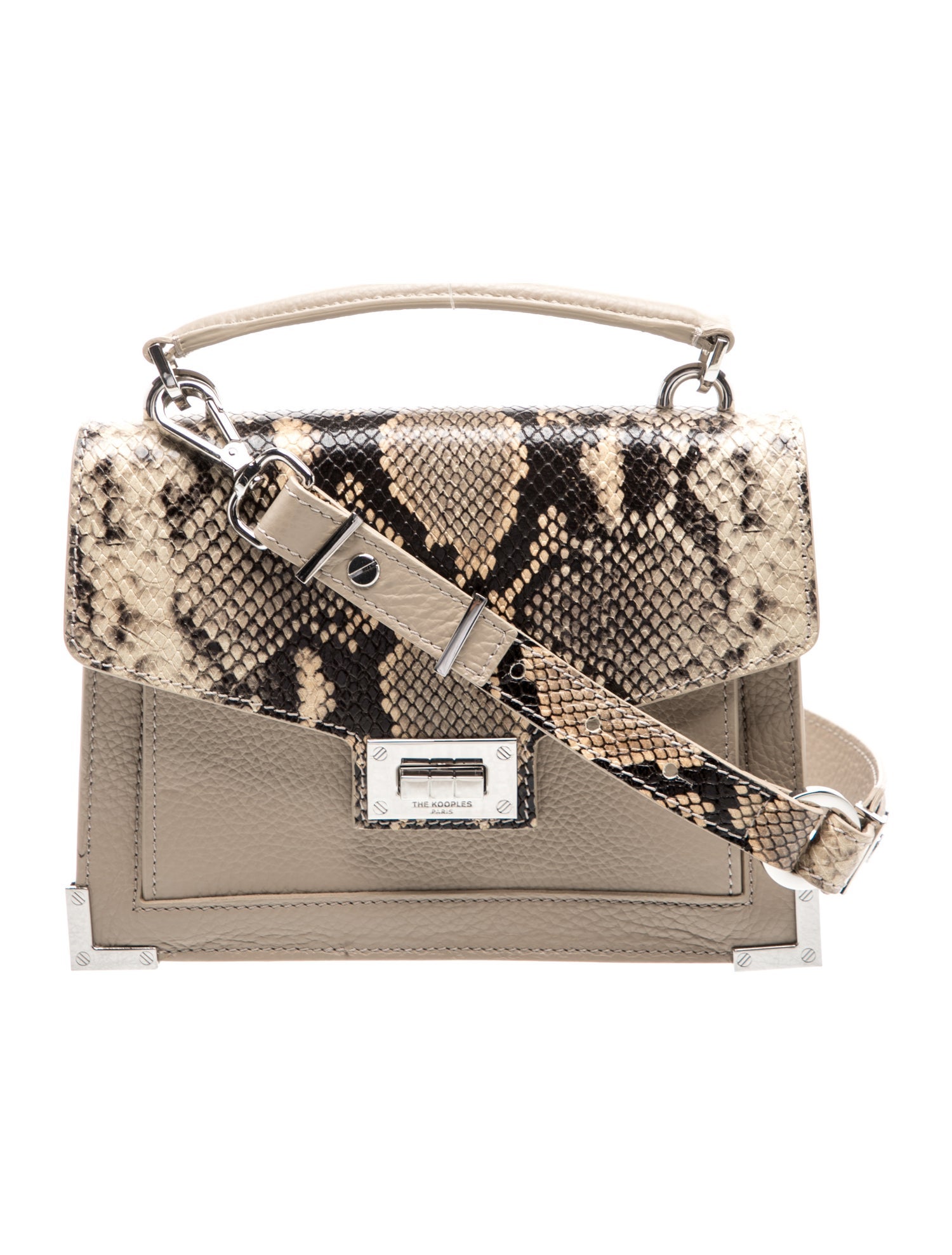The Kooples Leather Top Handle Bag