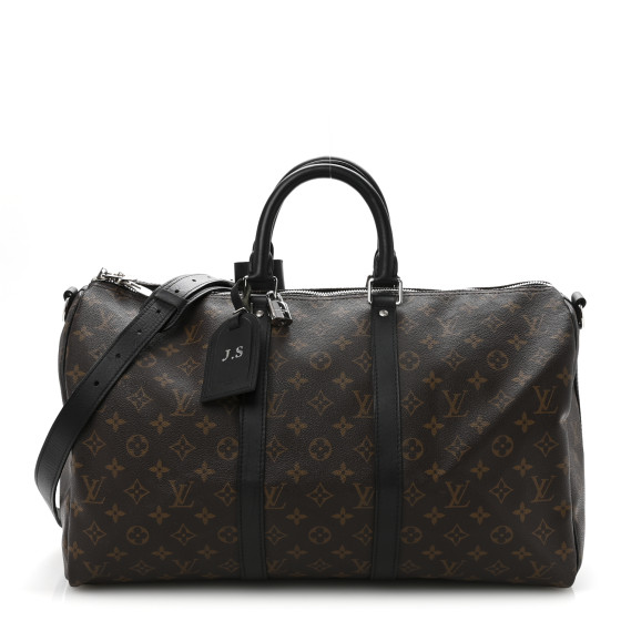 Louis Vuitton Monogram Macassar Keepall Bandouliere 45