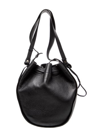 The Row Leather Drawstring Hobo bag XL