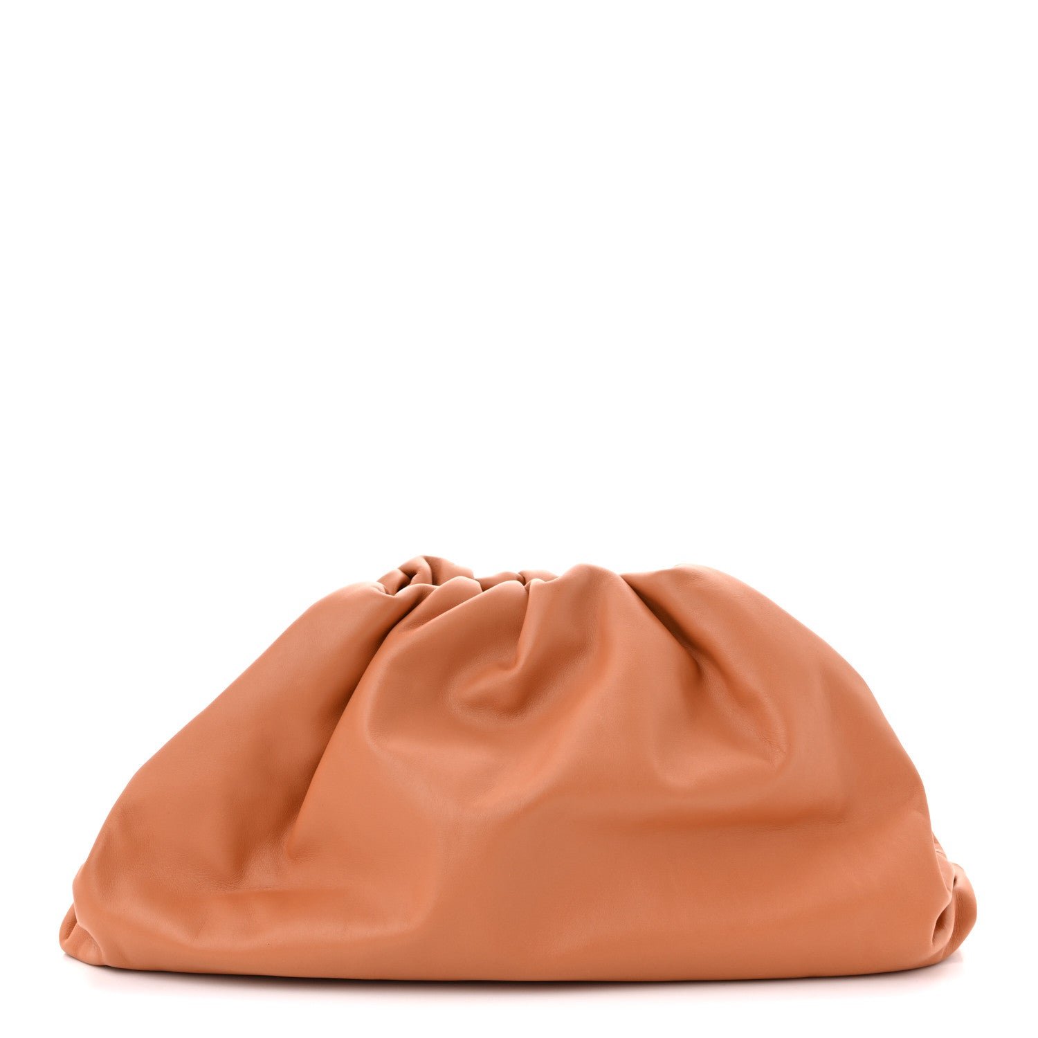 Bottega Veneta Smooth Butter Calf The Pouch Oversized Clutch Clay