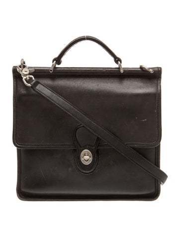 Leather Top Handle Bag