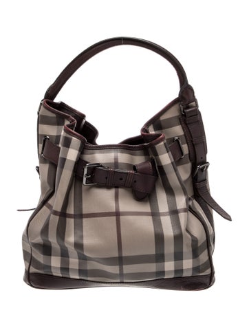 Smoked Check Top Handle Bag