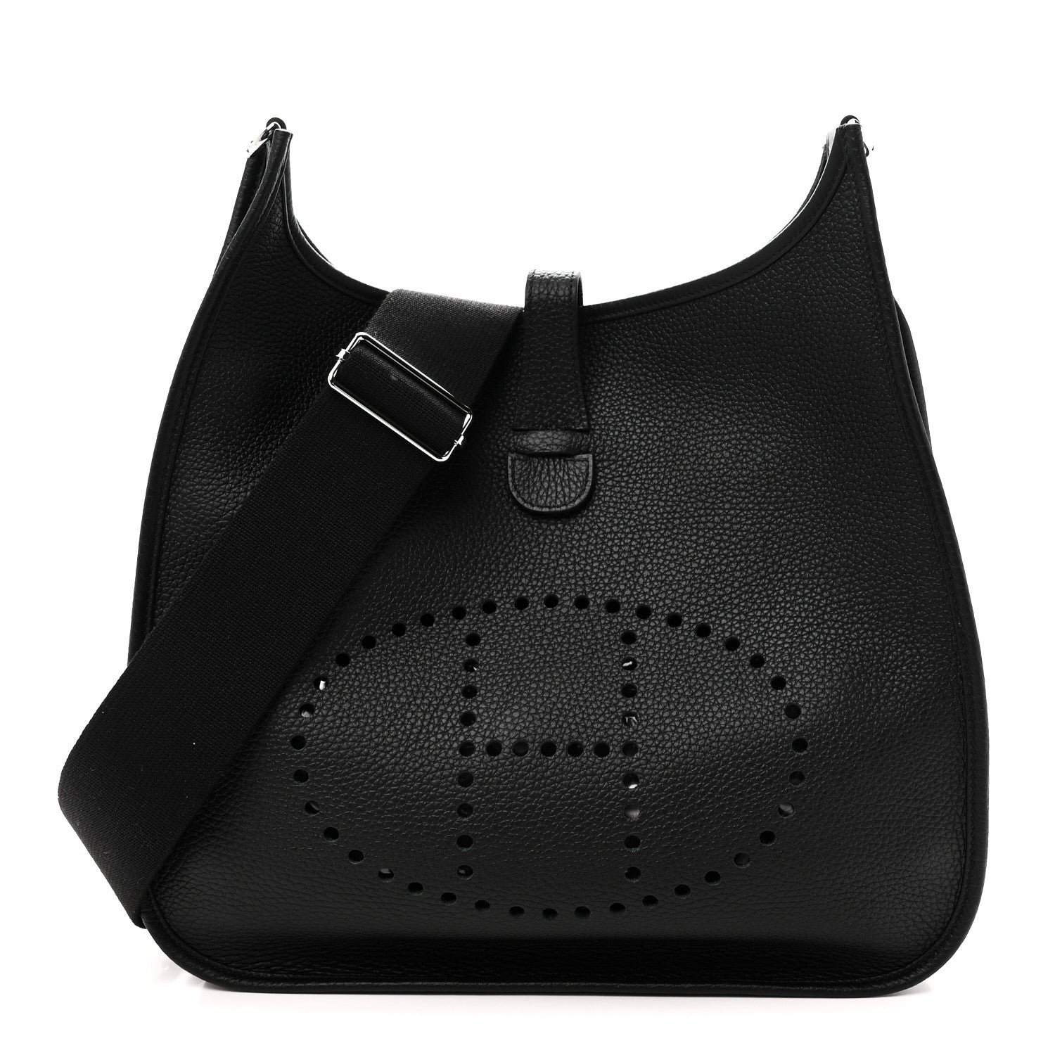 Hermes Taurillon Clemence Evelyne III GM Black