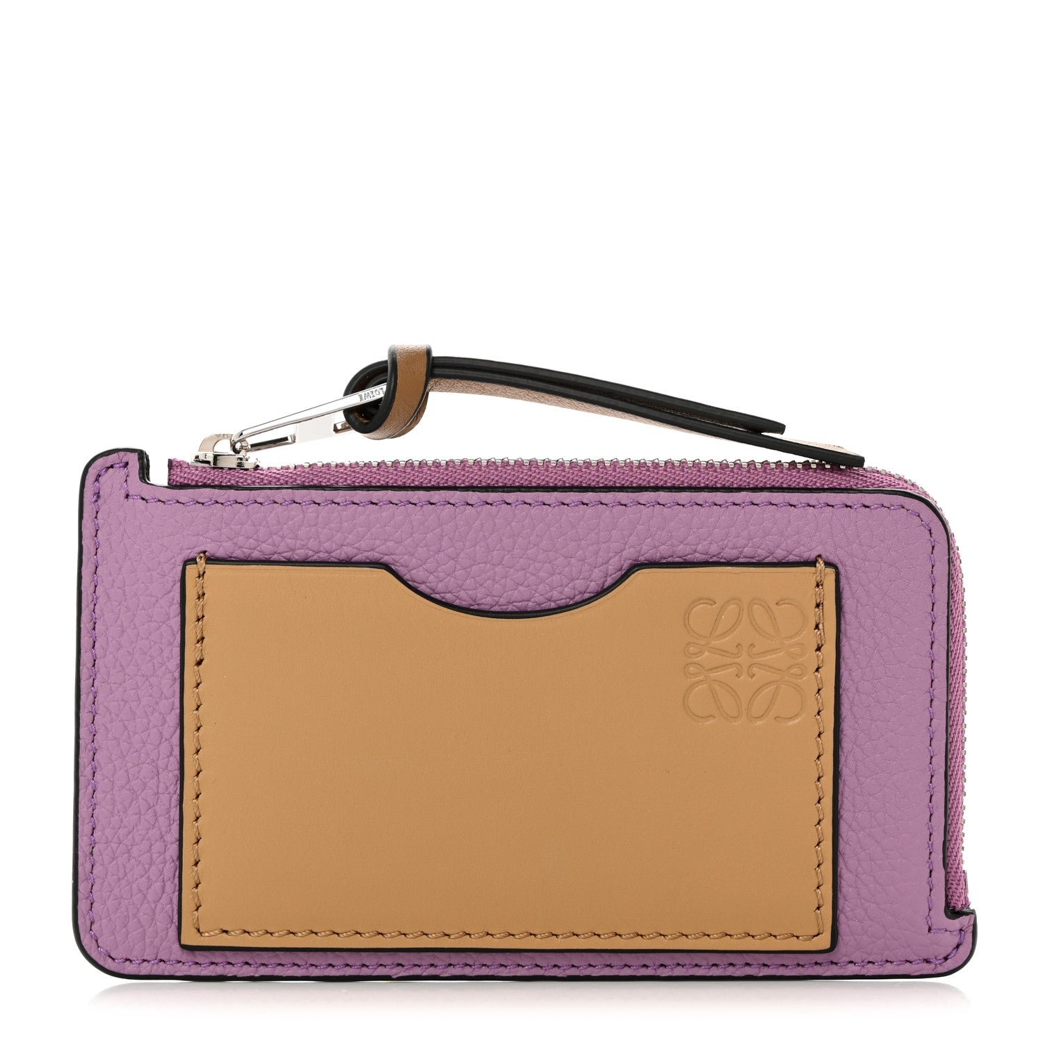 Loewe Soft Grained Calfskin Coin Card Holder Gold Guimauve