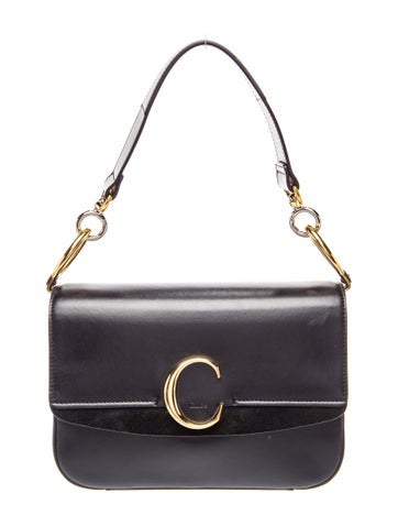 Leather Chloe C Double Carry Bag Small