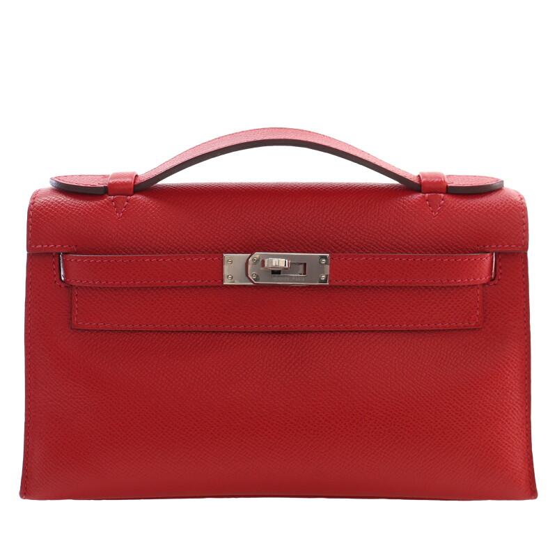 Rouge Vif Epsom Kelly Pochette Palladium Hardware, 2013