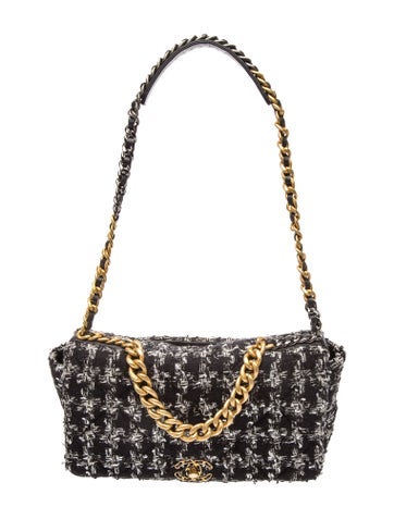 Large Tweed 19 Flap Bag