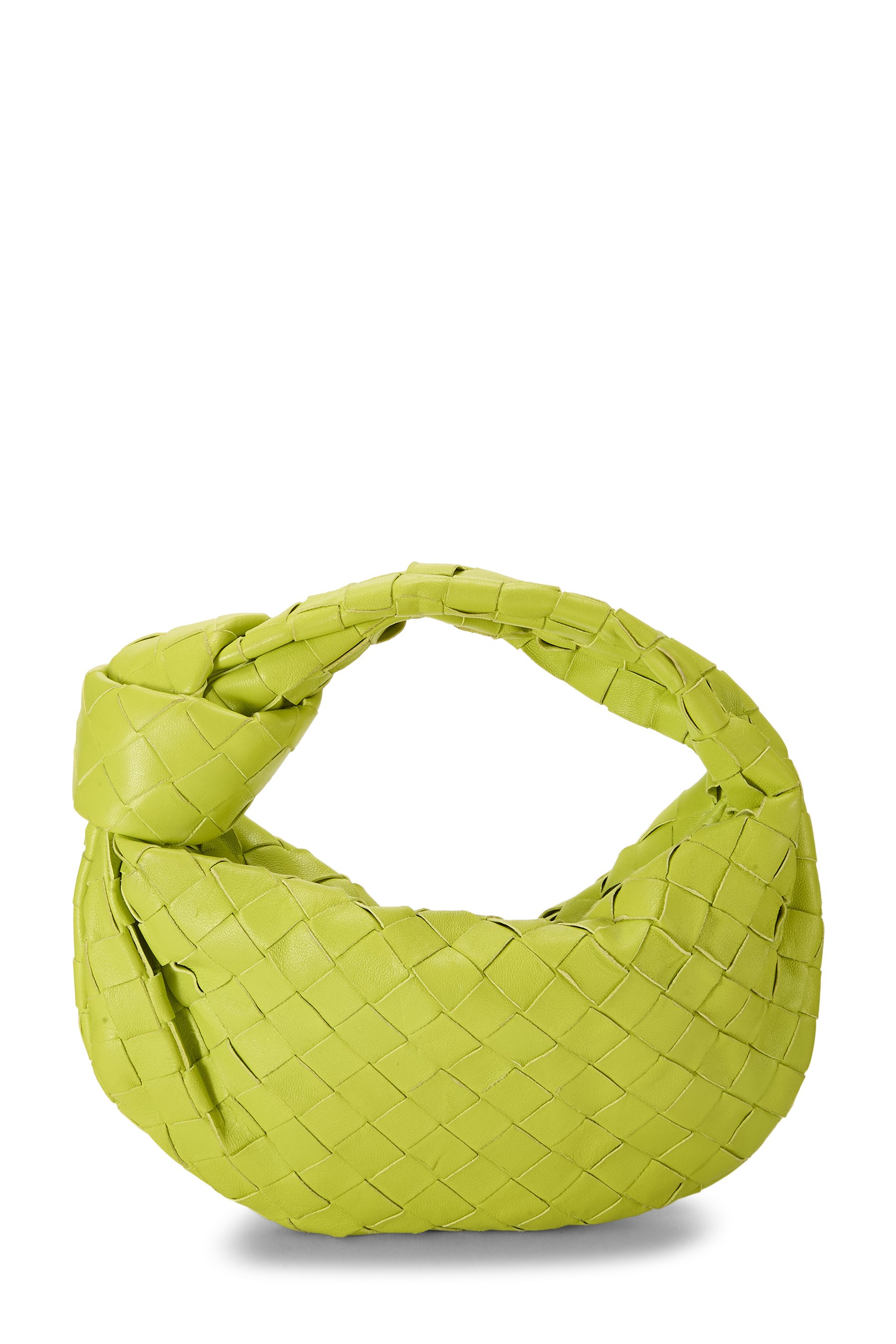 Green Intrecciato Leather Jodie Mini