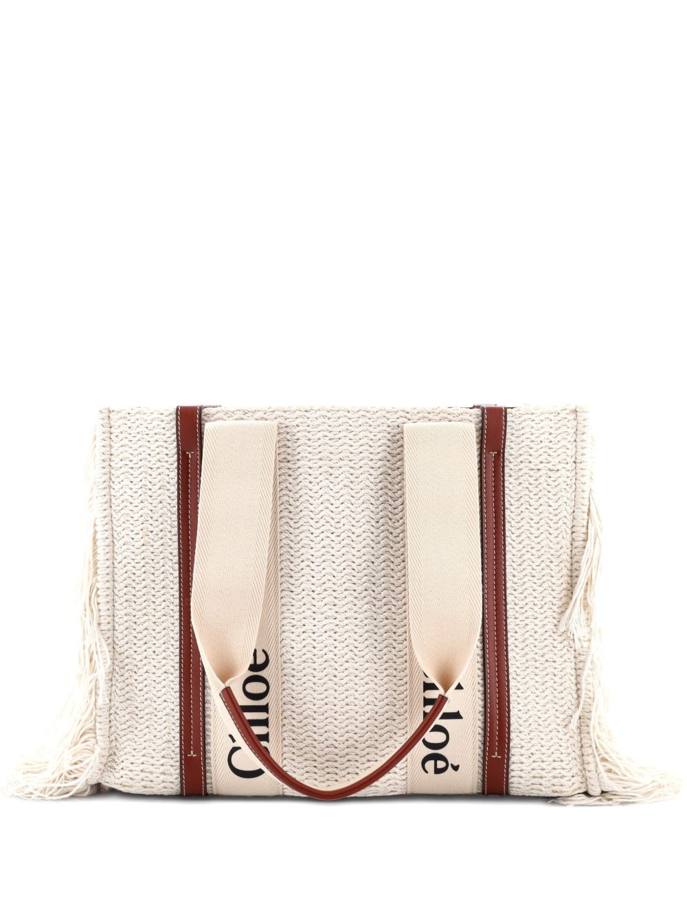 Woody Fringe Wool Medium tote bag
