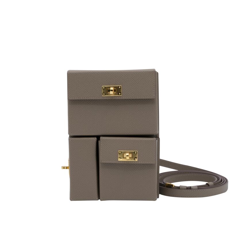Etoupe Epsom Kelly Multipocket Gold Hardware, 2026