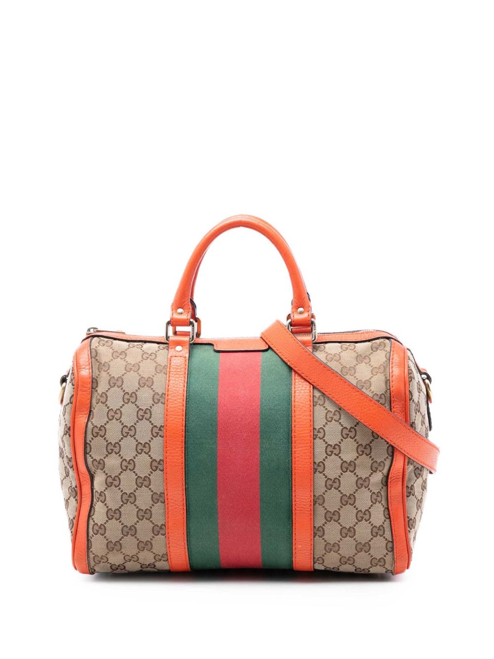 2000-2015 Medium GG Canvas Web Joy Boston Bag satchel