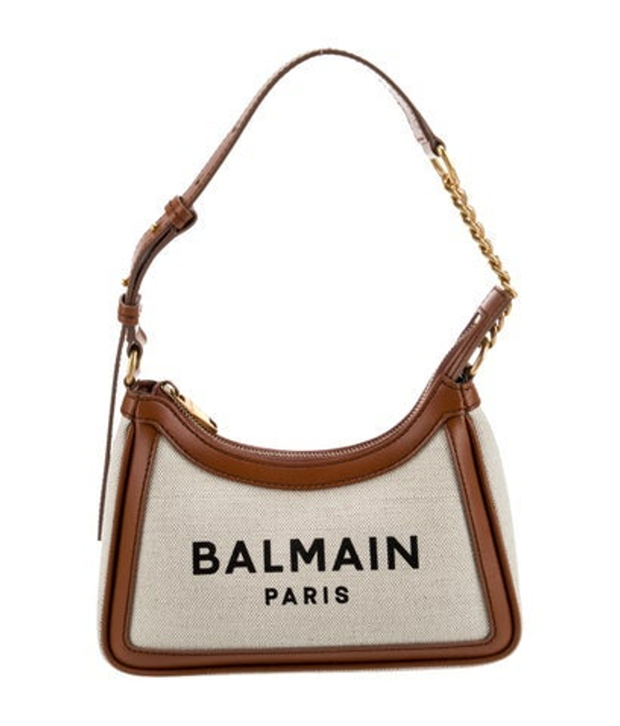 Balmain Canvas Shoulder Bag W Tags