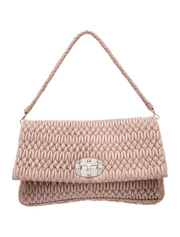 Miu Miu Leather Top Handle Bag