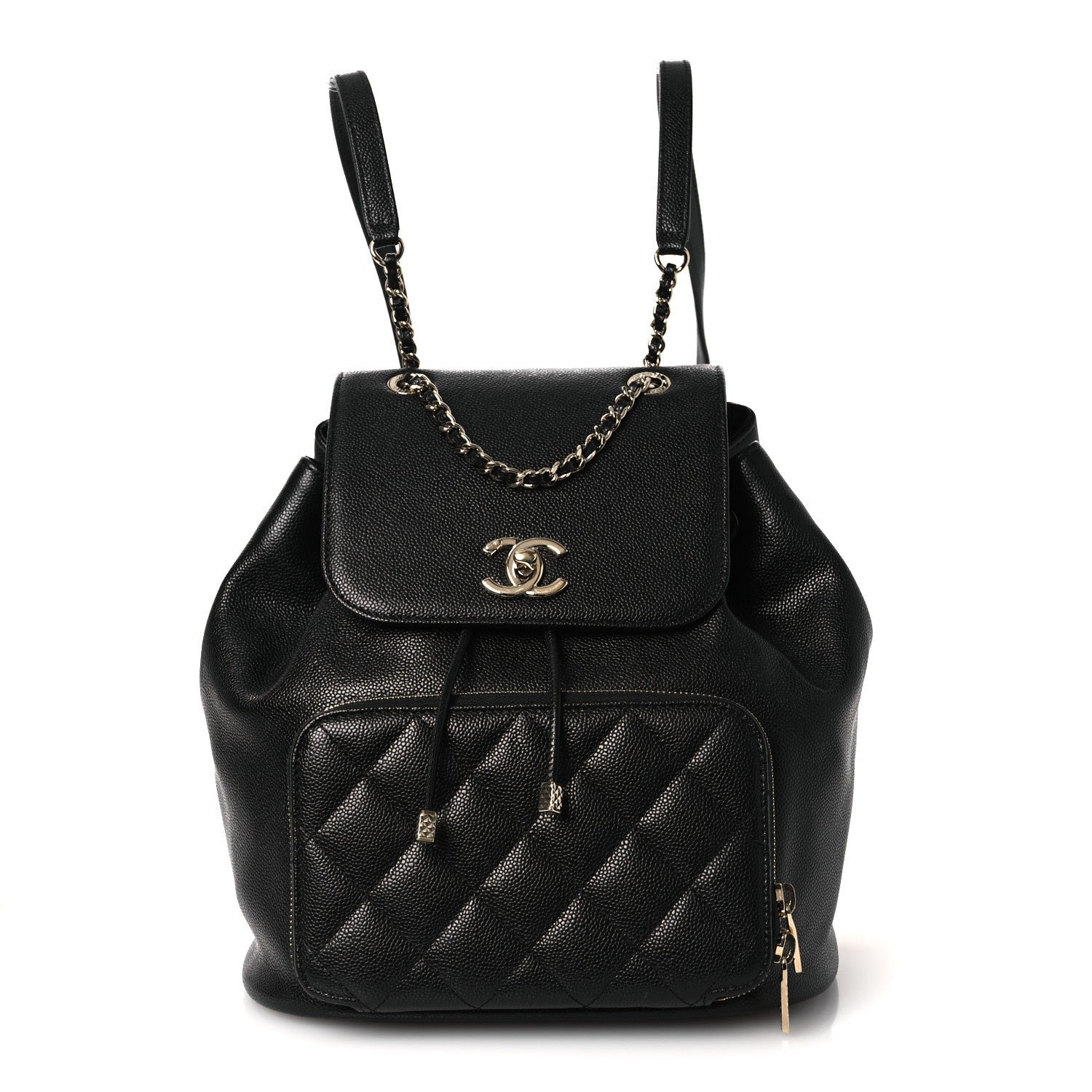 Chanel Caviar Quilted Business Affinity Backpack Black
