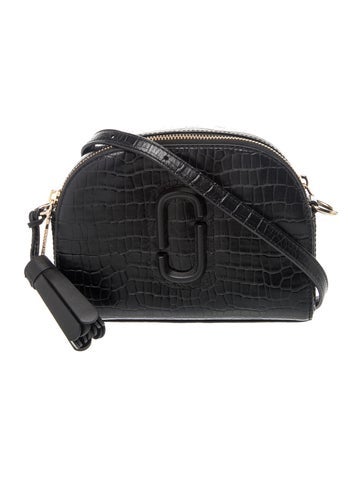 Embossed Leather Crossbody Bag
