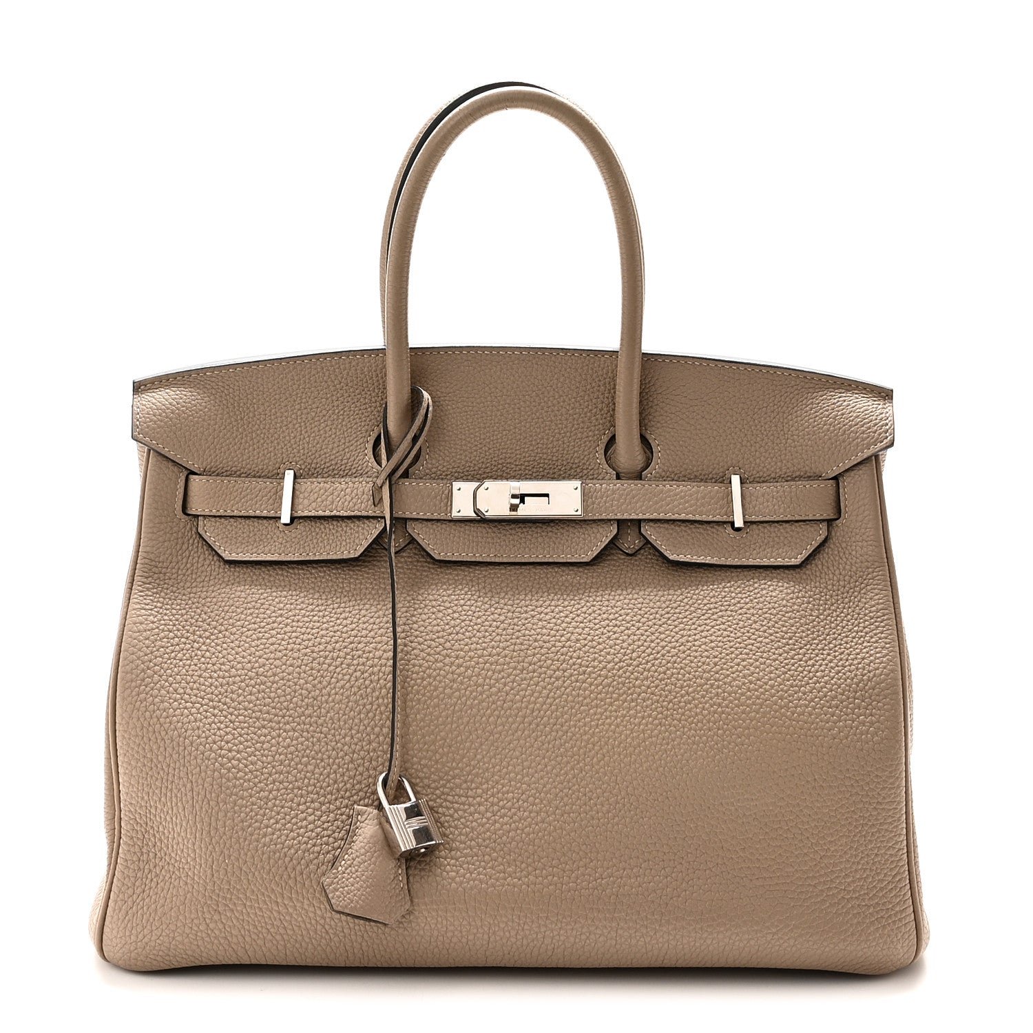 Hermes Taurillon Clemence Birkin 35 Gris Tourterelle