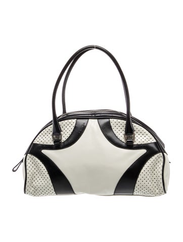 Signature Vitello Drive Bowling Bag Vintage