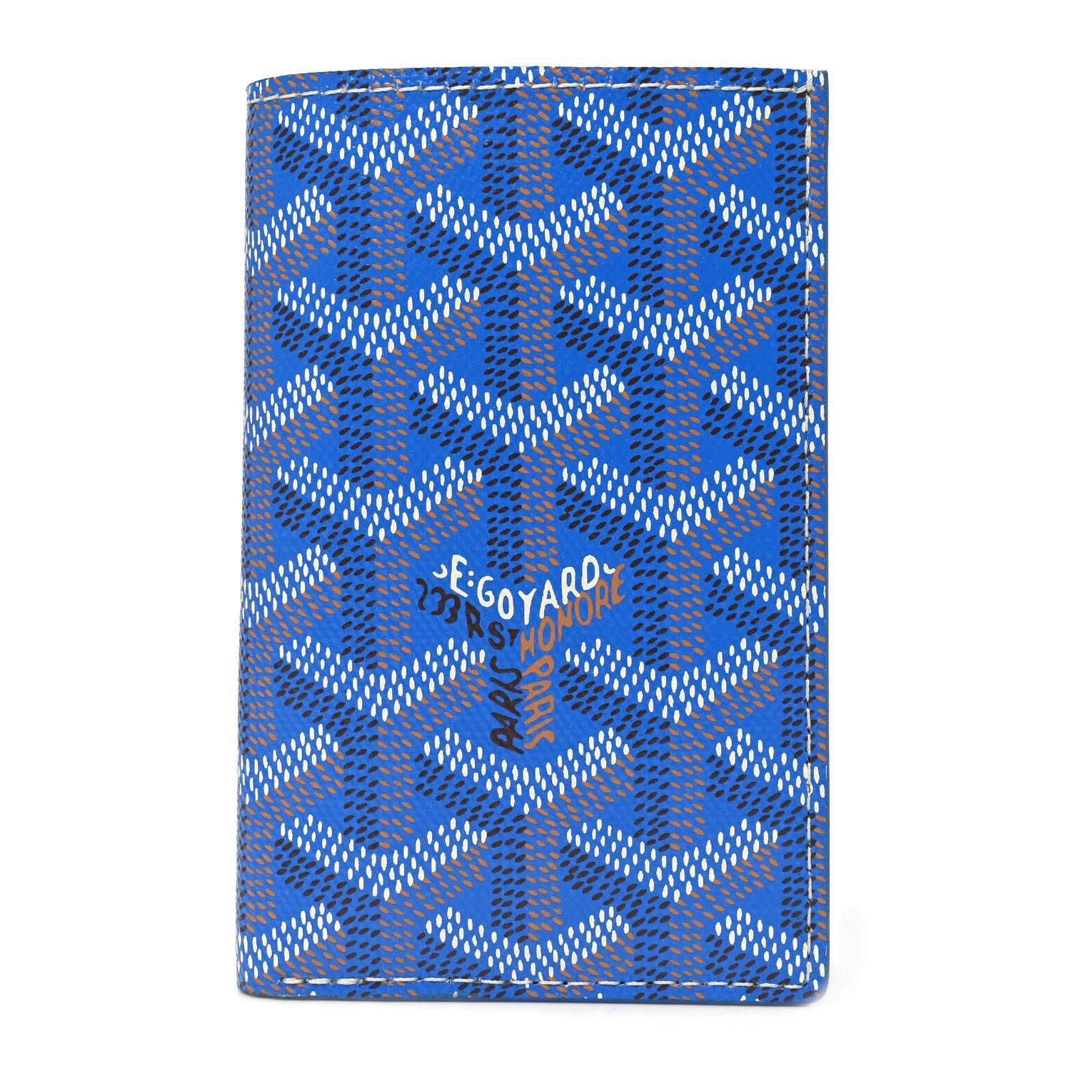 Goyard Goyardine Saint Pierre Card Holder Blue
