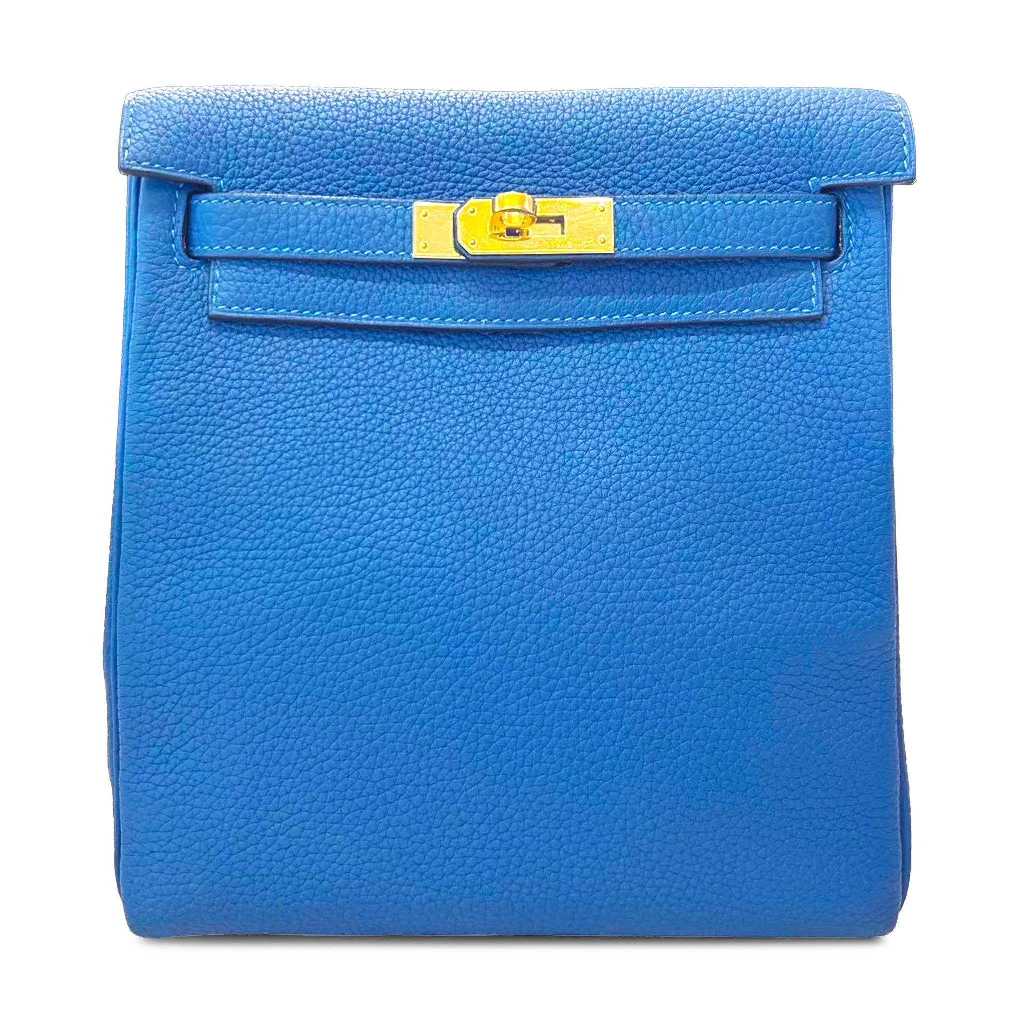 Hermes Kelly Ado PM Bleu Frida (0F) Togo Gold hardware D (2019)