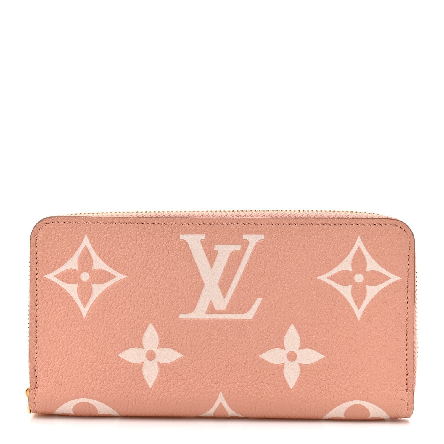 Louis Vuitton Empreinte Monogram Giant Zippy Wallet Rose Trianon Creme